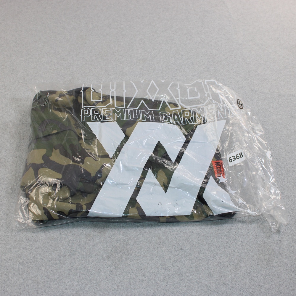 Dixxon Jacket Men Medium Green Camo Windbreaker Snap Coaches Lined Outdoor Army